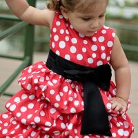 Vestido da Minnie vermelha luxo